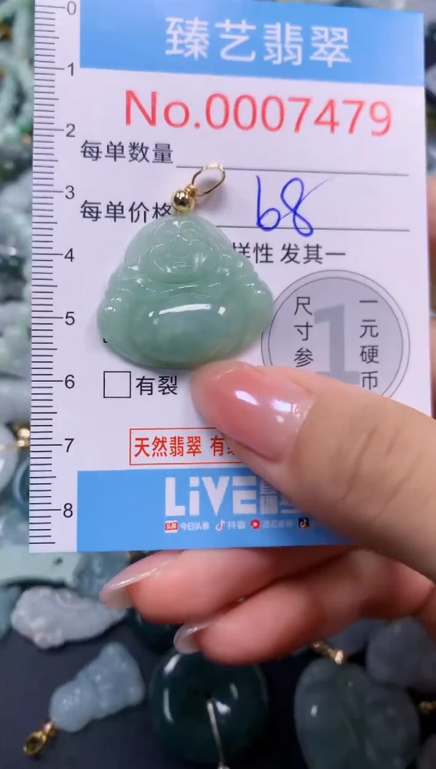 颈饰未镶嵌翡翠7479