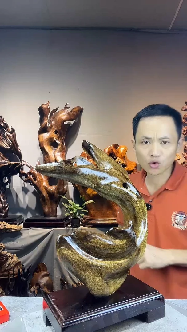 金丝楠流**门小叶桢楠随行摆件39