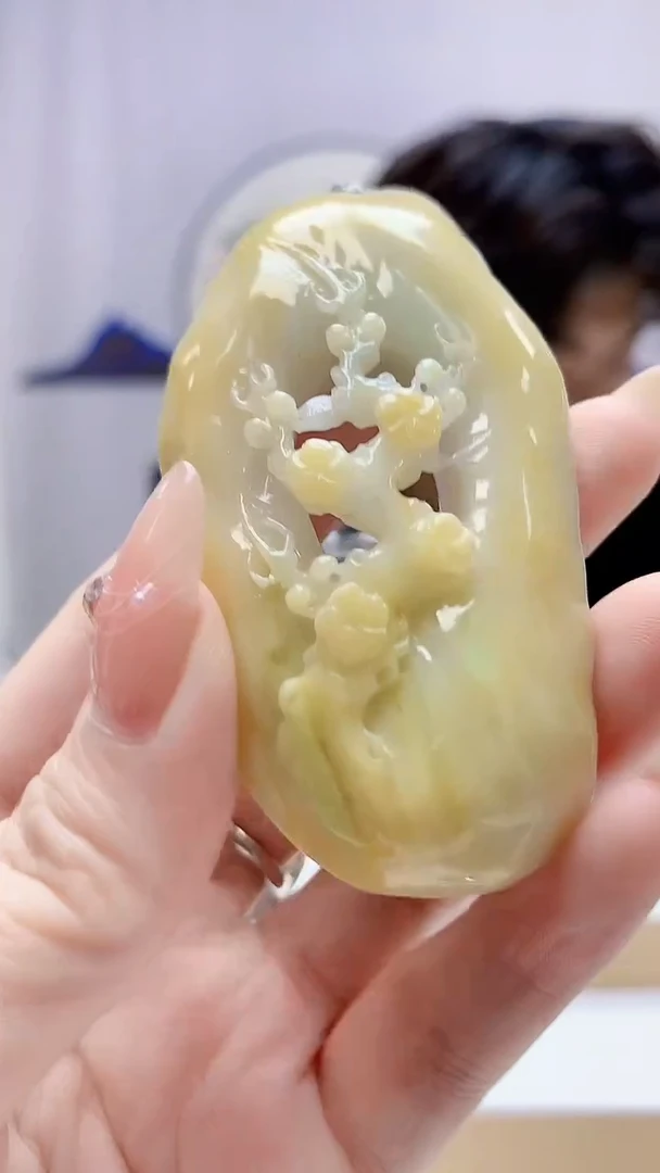 未镶嵌定制翡翠5145DD-毛货挂件66