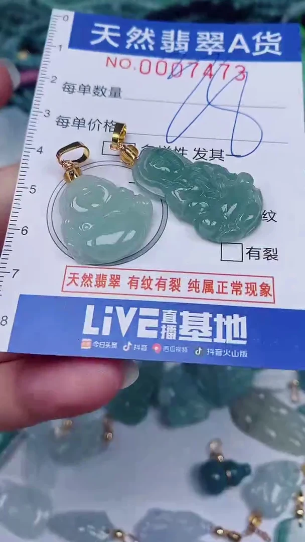 翡翠未镶嵌颈饰00007473