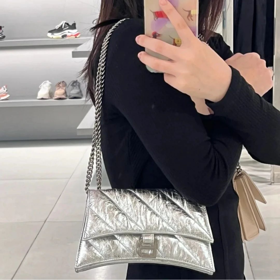 95新 Balenciaga/巴黎世家 小花Jerry P205438082 沙漏 Crush XS