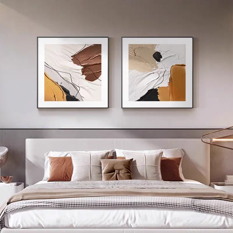 抽象艺术客厅装饰画轻奢高级感餐厅沙发墙面挂画现代简约卧室壁画