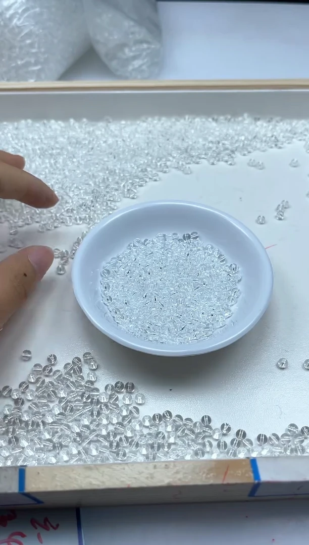 水晶珠宝半成品未镶嵌B1656 白水晶4mm100个9.9元