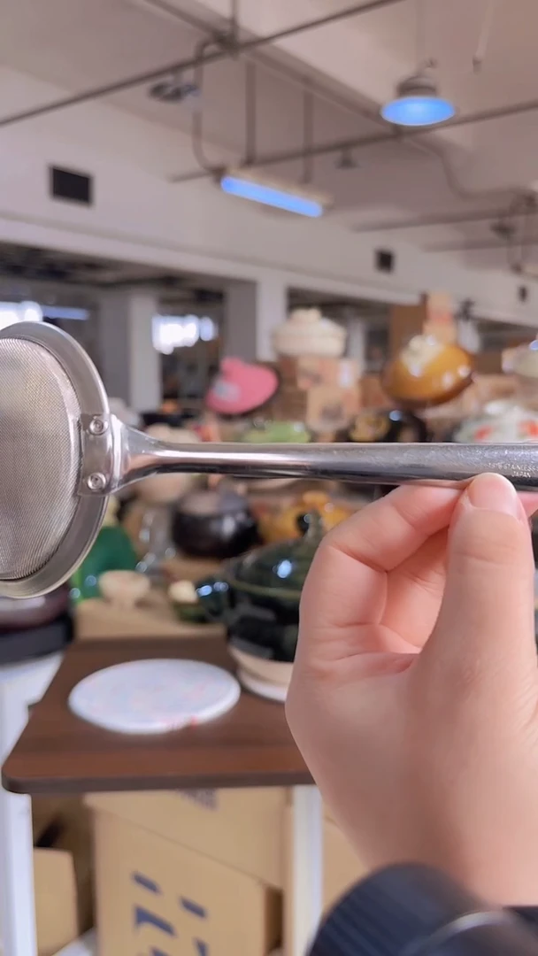 陶土下村 80目浮沫漏勺