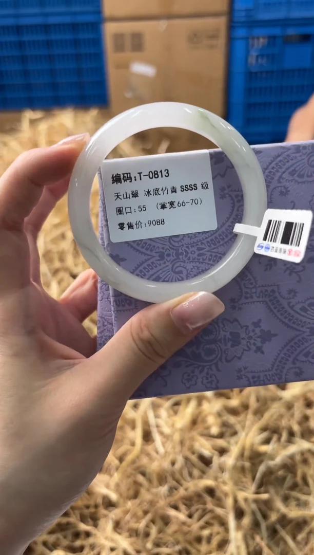 未镶嵌手镯石英质玉T-0813-55