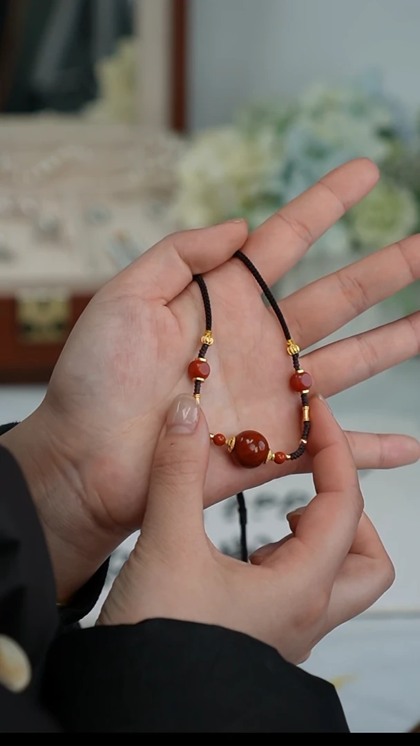 【闪购商品】南红玛瑙项链银S925镶嵌项链