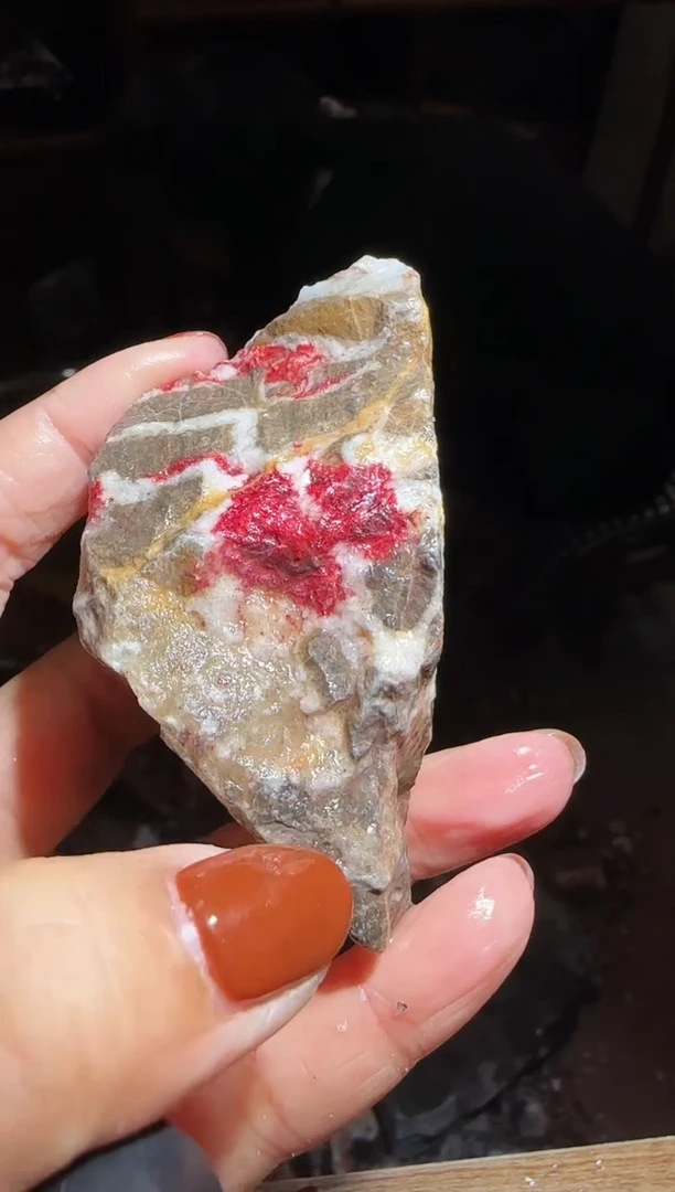 天然辰砂朱砂毛料58