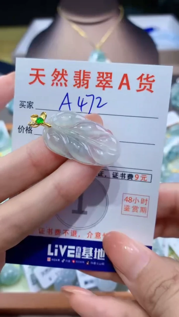 翡翠未镶嵌颈饰天然翡翠A货挂件