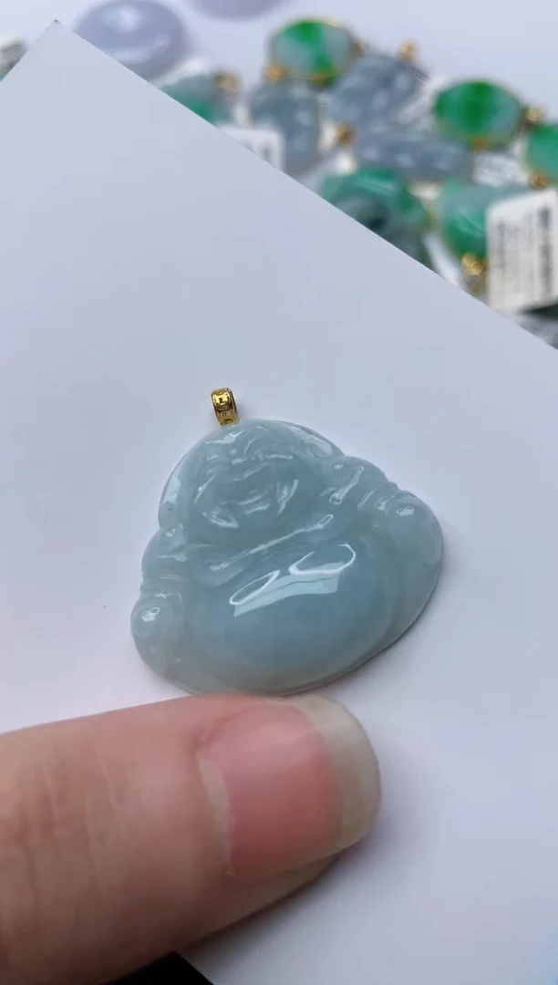 【闪购商品】翡翠颈饰18K金镶嵌30.........