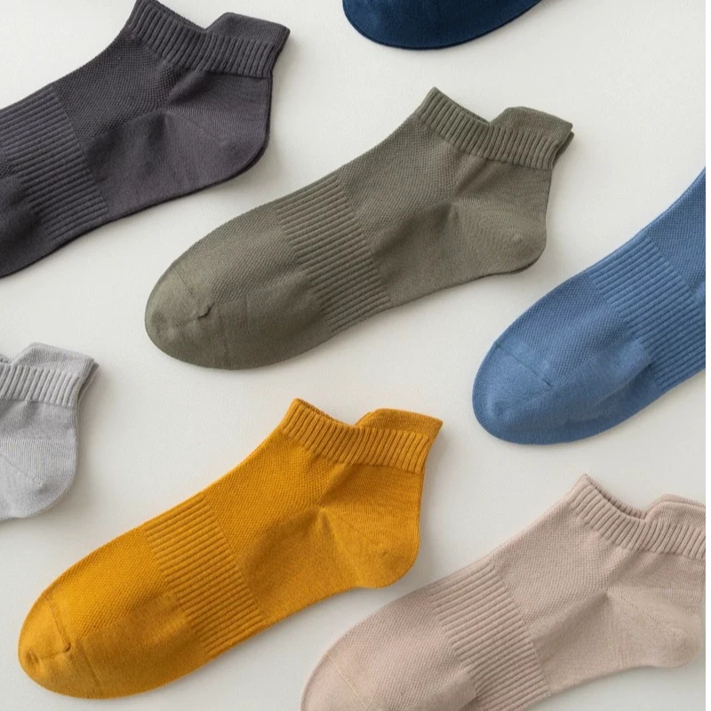 XQ-236 五双男袜运动纯色休闲时尚船袜