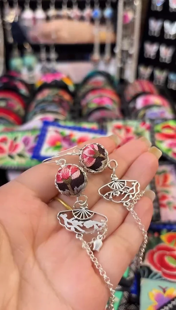 织绣艺枝独绣老绣饰品45