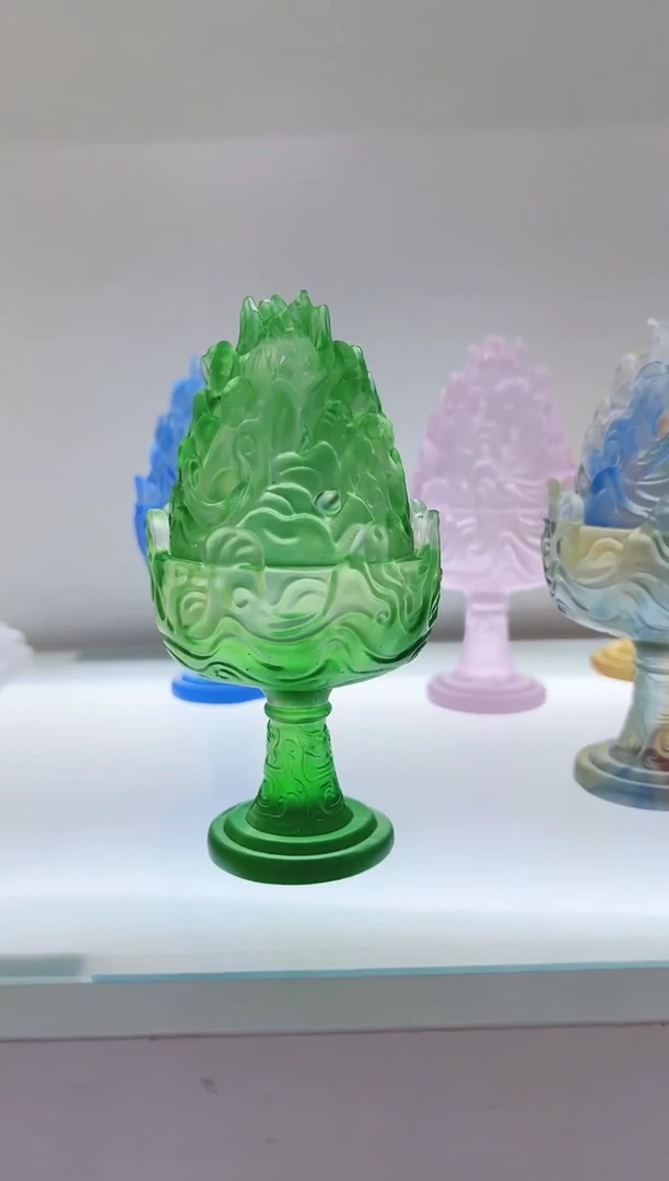 手工艺品琉璃古法琉璃博山炉
