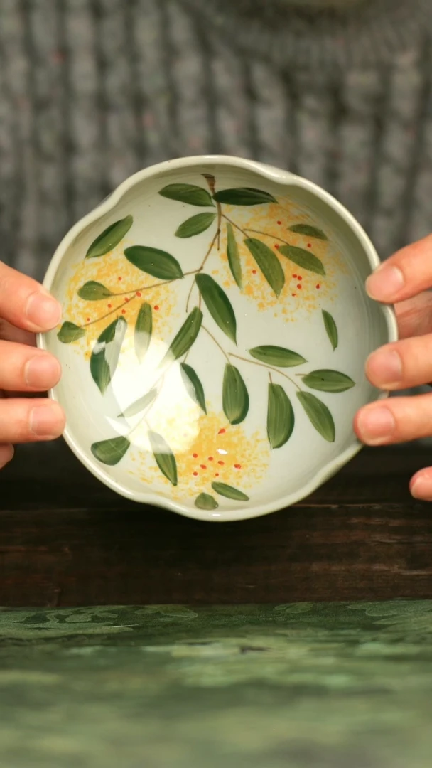 陶瓷青诗集手工手绘瓷器