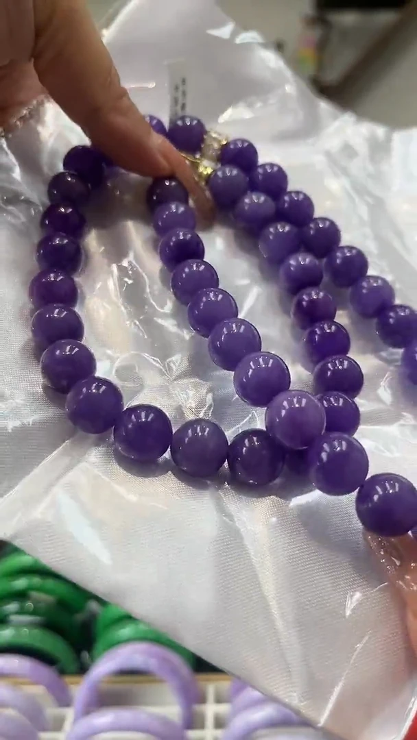 【闪购商品】砖雕a29 紫罗兰项链 大颗粒