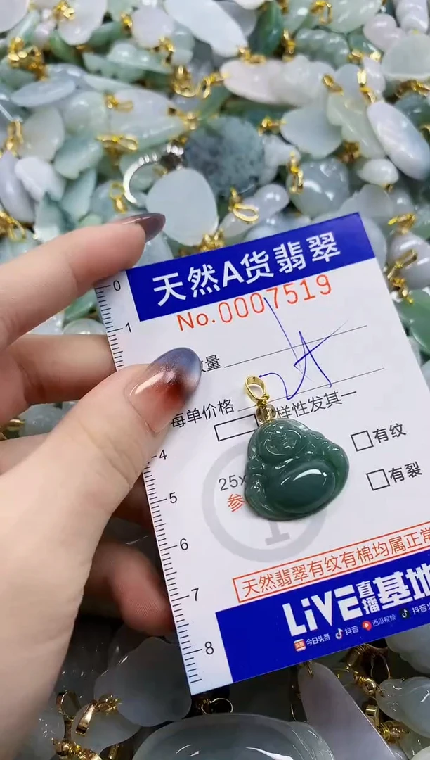 颈饰未镶嵌翡翠天然A货翡翠