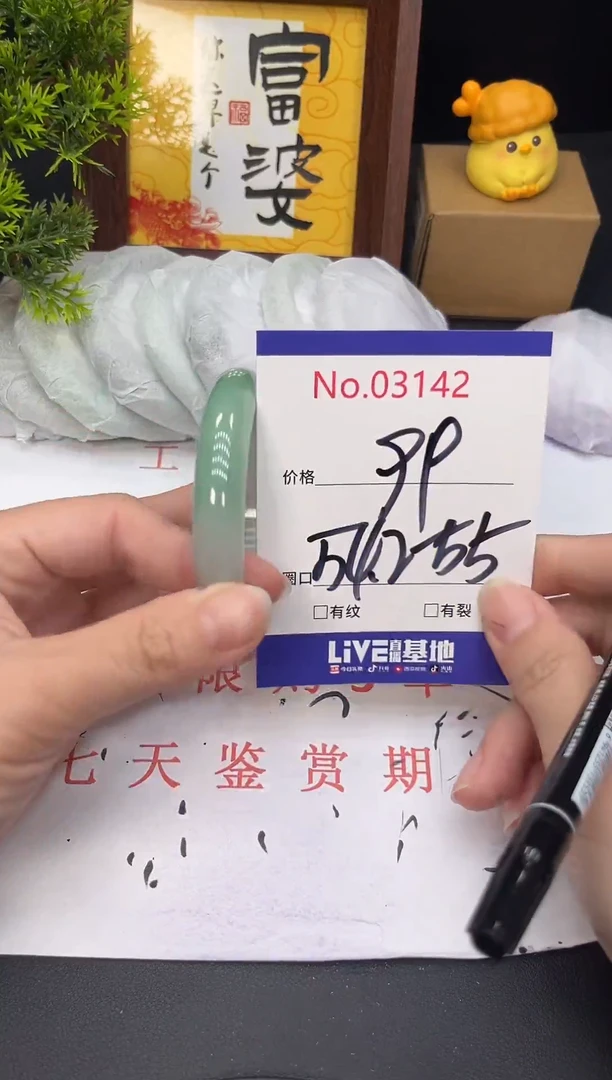 未镶嵌手镯翡翠3142