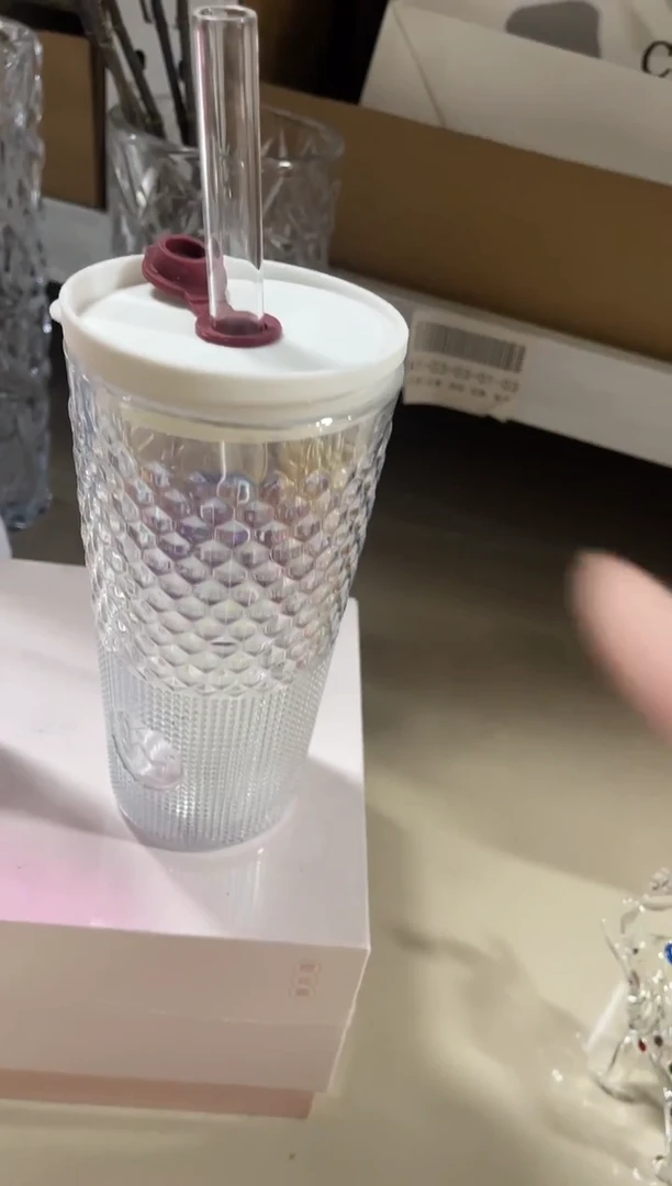 有机玻璃吸管杯1