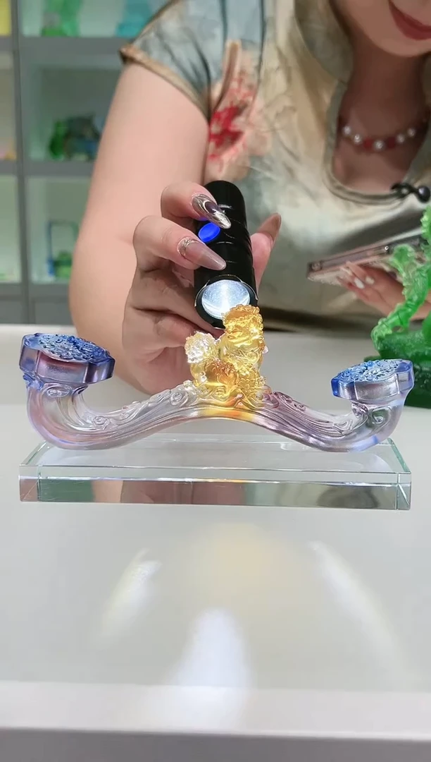 手工艺品琉璃古法琉璃柿柿如意