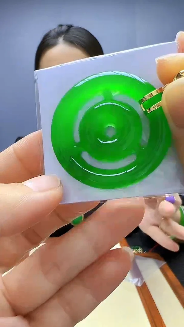 翡翠14K金镶嵌颈饰丹丹diy颈饰