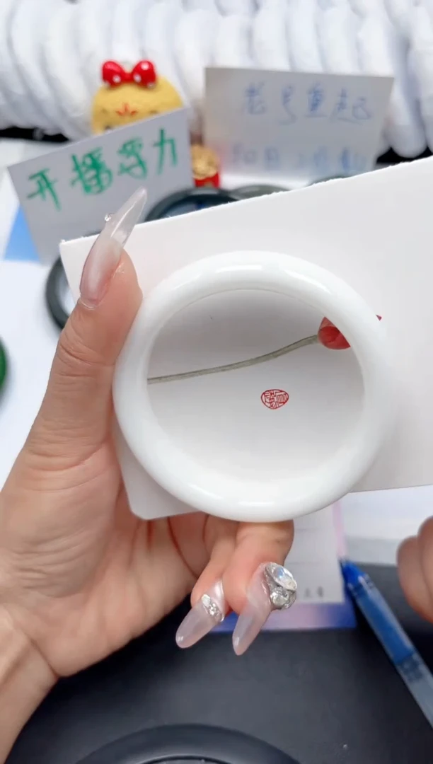 和田玉手镯未镶嵌68-羊脂白57