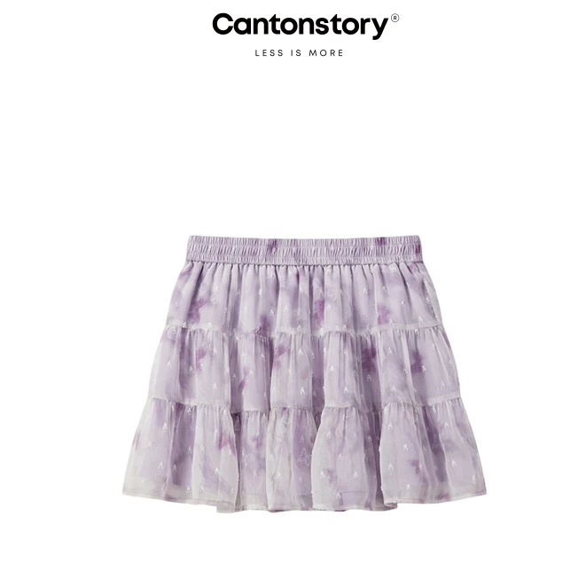 羊城故事【清仓】甜美减龄半身裙女夏新款高腰显瘦蛋糕裙 Y50449514