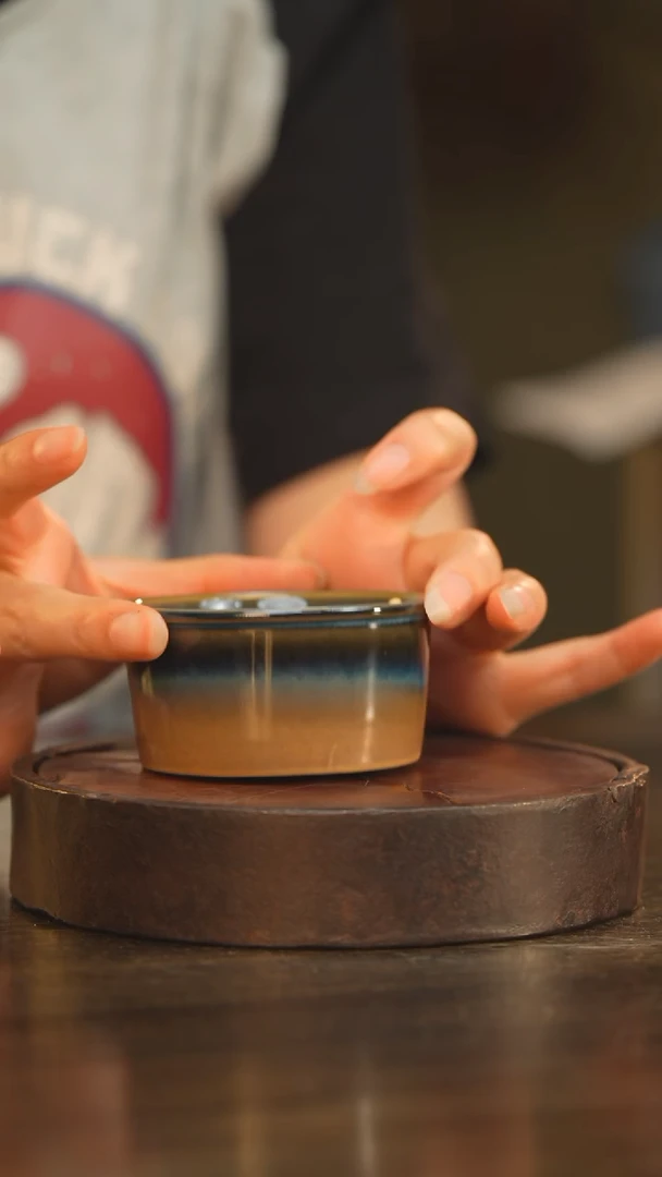 杯86柴房陶瓷柴烧普洱杯