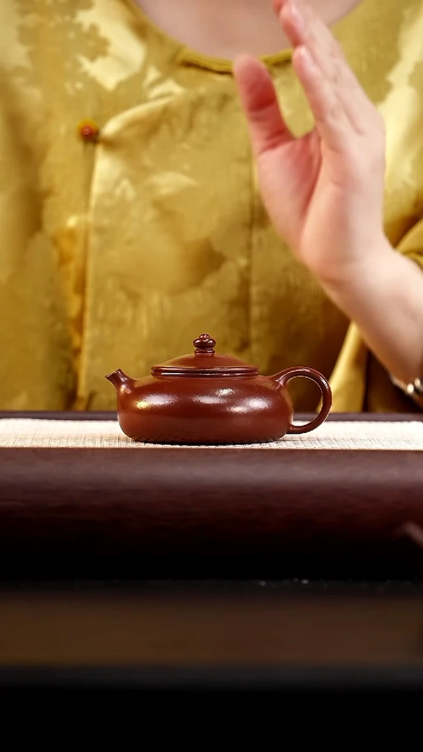茶壶紫砂紫朱泥寒江