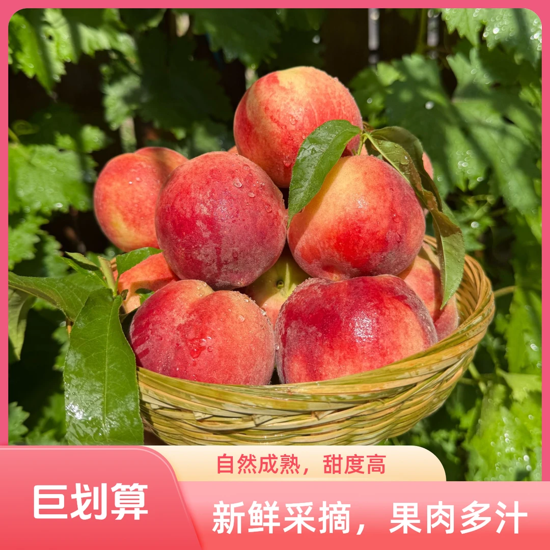【顺丰京东到家】山西太谷水蜜桃500-3000g当季新鲜水果桃子山西省