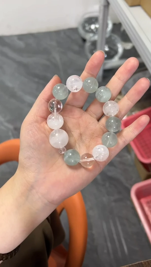 未镶嵌手链水晶水晶大珠多宝手串4[多样发其一]