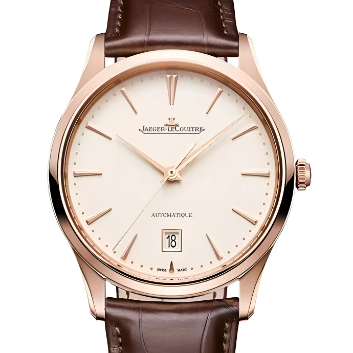 99新 Jaeger-LeCoultre/积家 大师1232510玫瑰金超薄39mm拆单