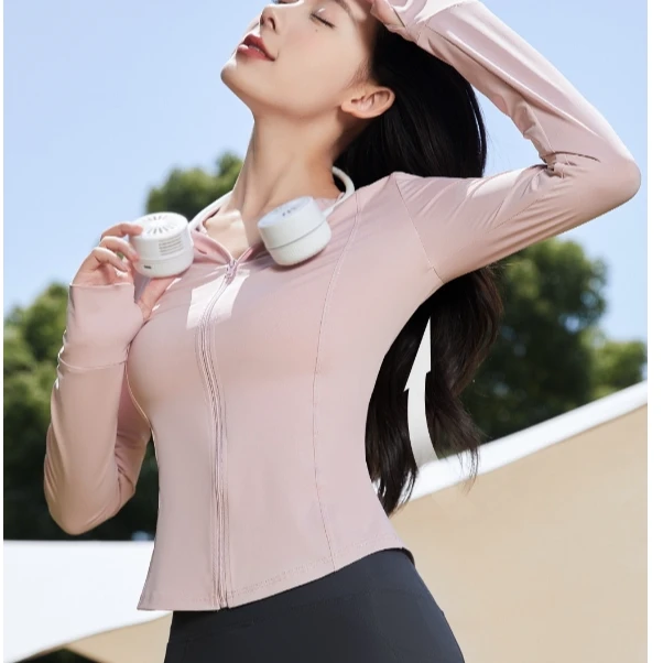 夏季新款修身透气遮阳冰皮防紫外线冰丝连帽外套上衣春游出行衣服