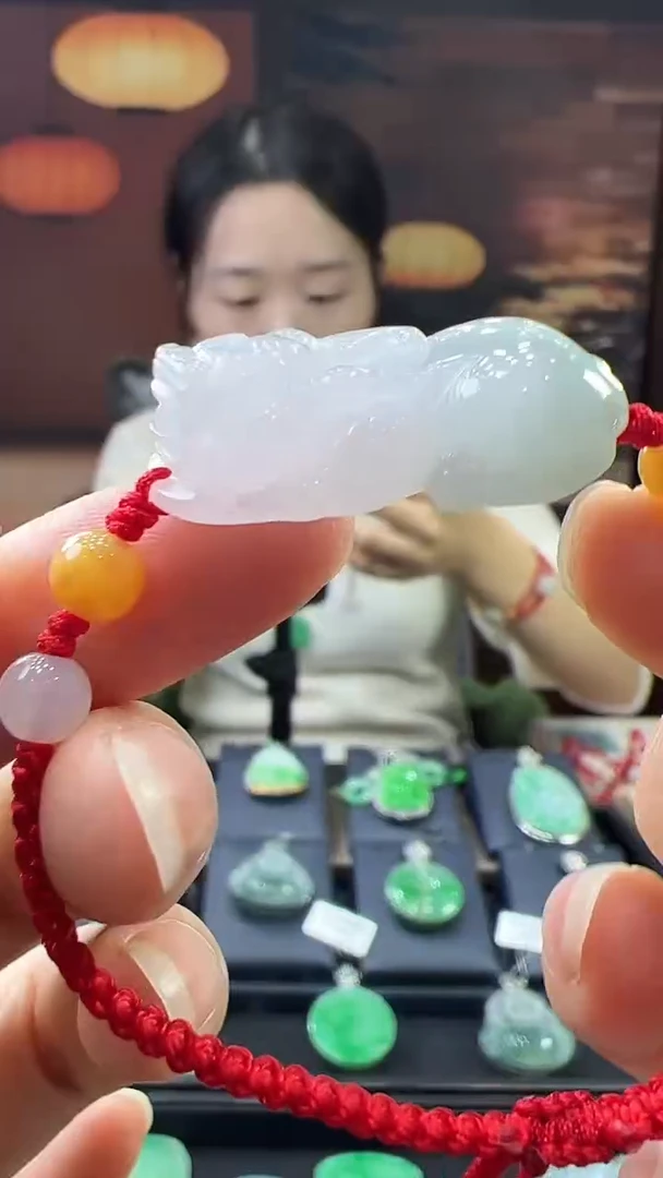 未镶嵌挂件翡翠貔貅手绳