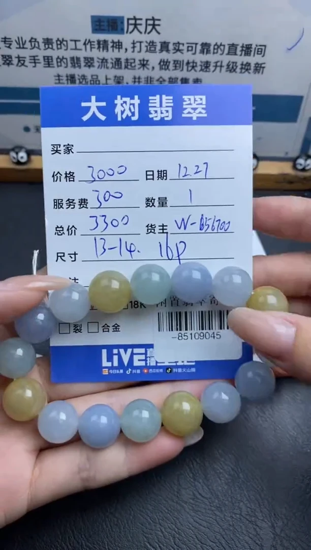 颈饰未镶嵌翡翠H*H珠串多人-85109045