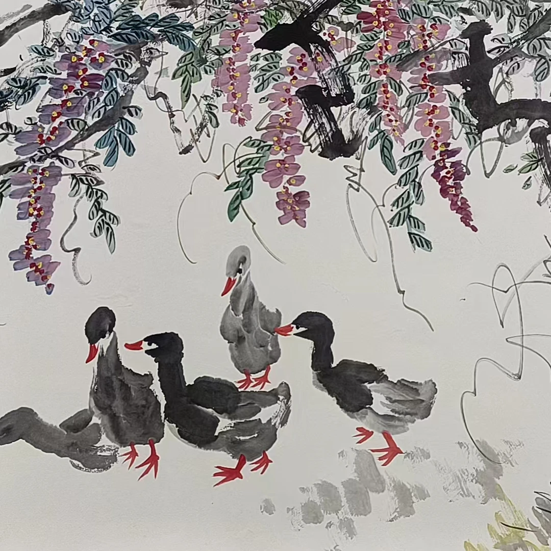 娄老款小鸭子大画心175x95