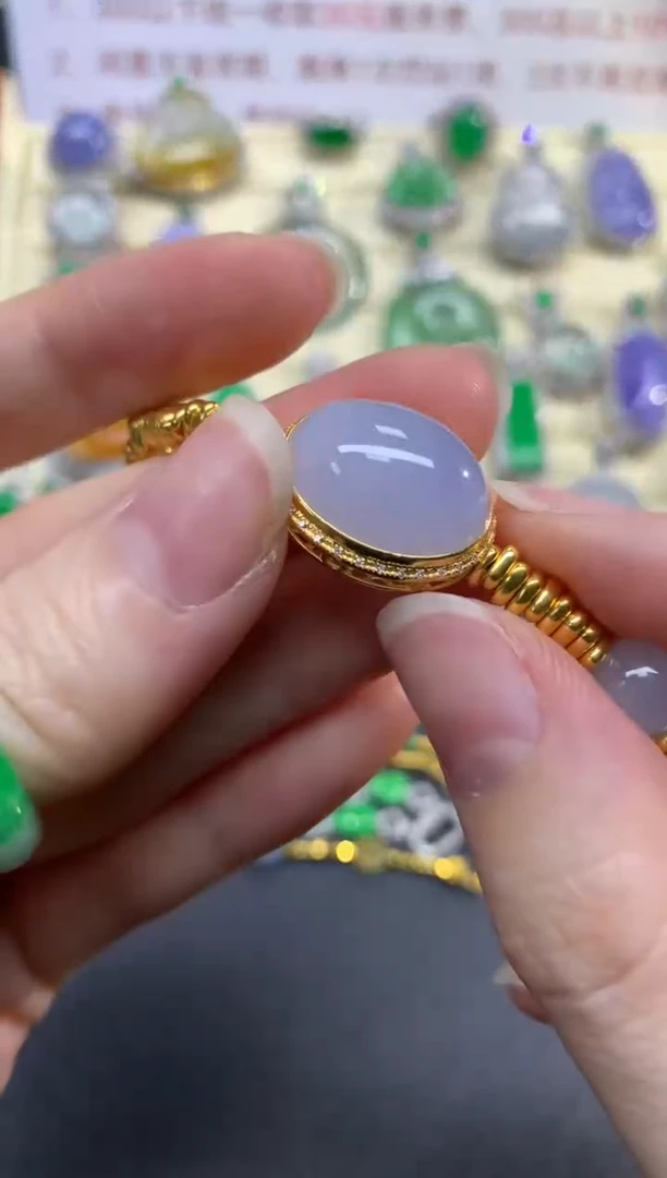 足金镶嵌手链翡翠手链|16200+1620