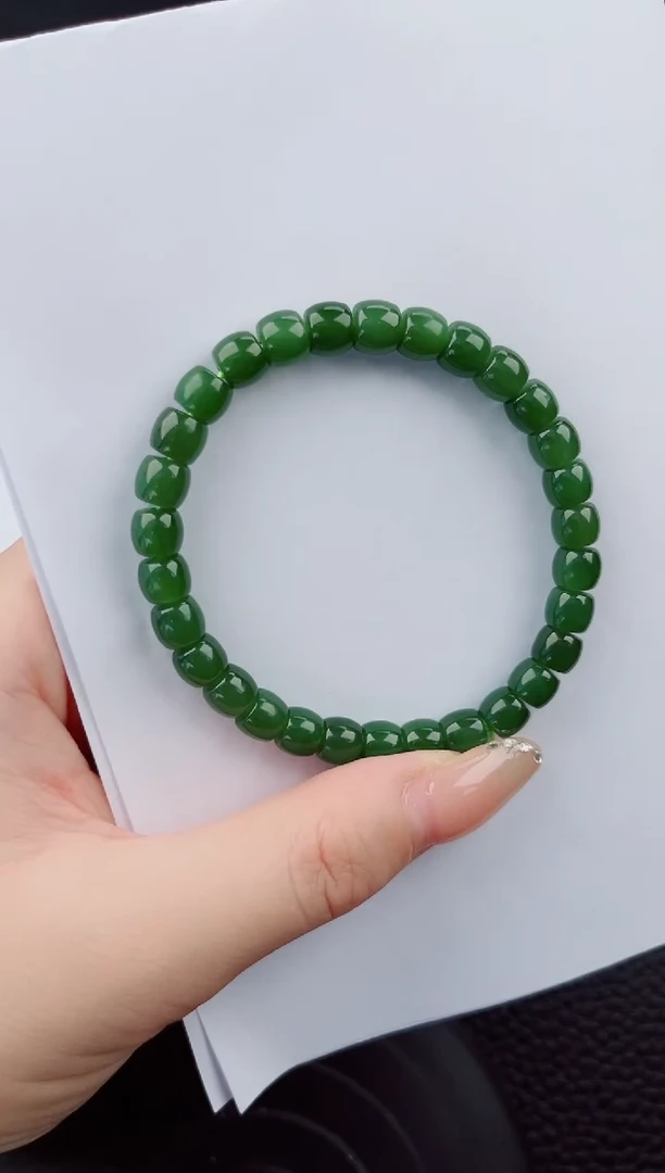 手串未镶嵌和田玉555岚钻微色差T