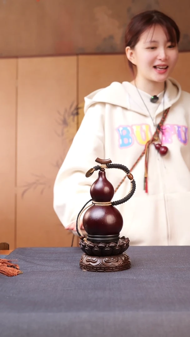 1139号链接精品大漆葫芦现货现发[一物一拍]2不包含莲花底座