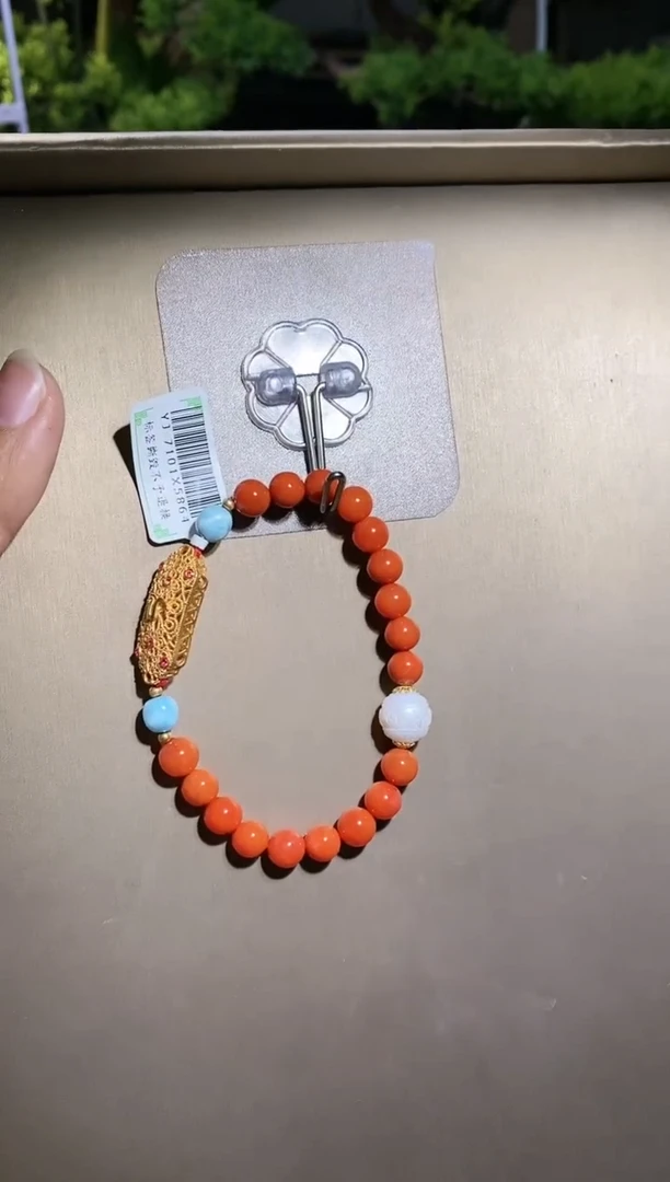 【闪购商品】南红玛瑙颈饰未镶嵌X09668牌牌手串