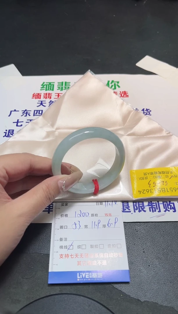 未镶嵌手镯翡翠52-53/13624
