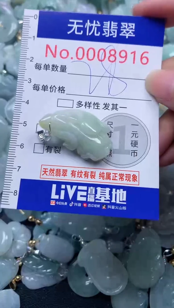 颈饰未镶嵌翡翠8916