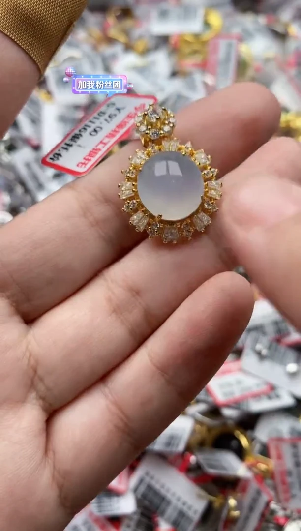 【闪购商品】翡翠戒指银S925镶嵌111111----10