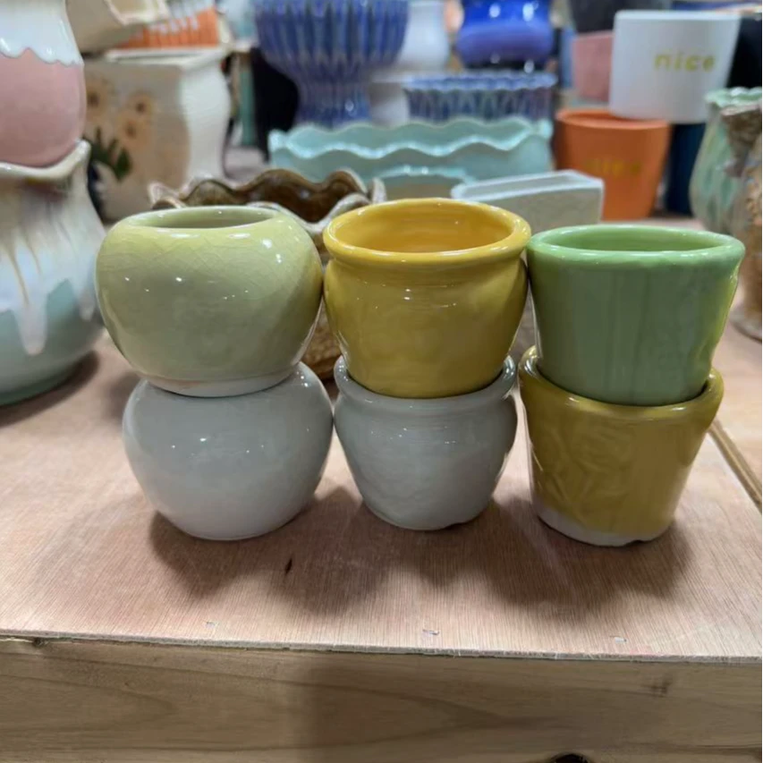 陶瓷多肉花盆肉肉植物花盆小清新陶瓷花盆客厅阳台凑单凑9块谢谢