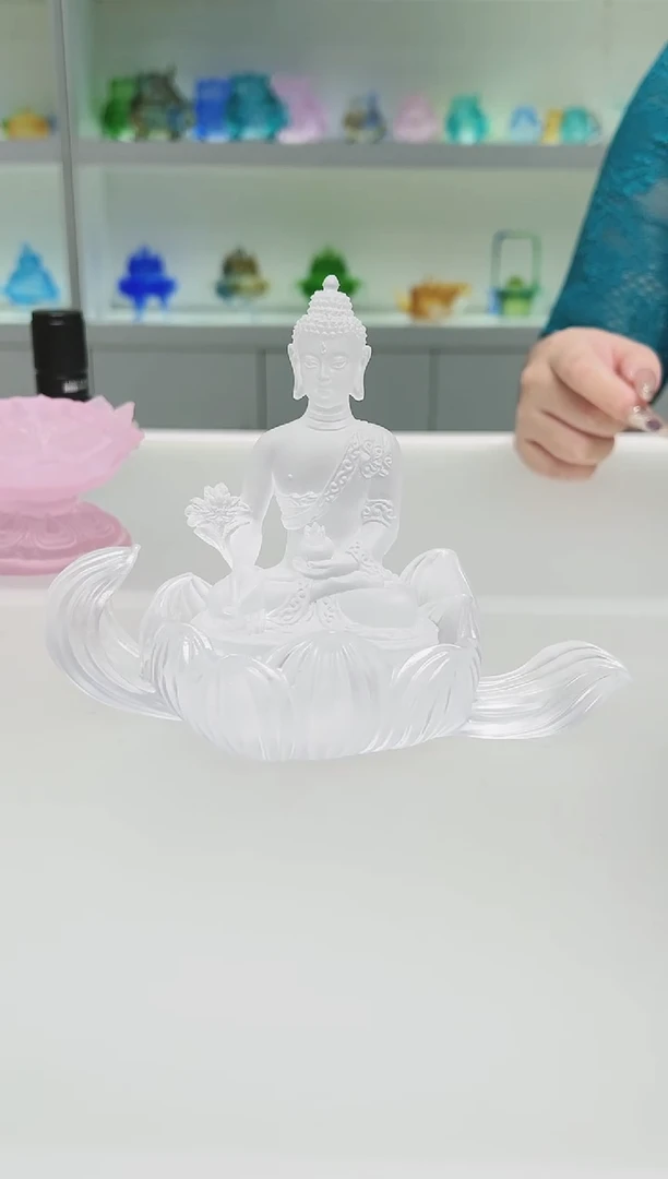 手工艺品琉璃古法琉璃两件套
