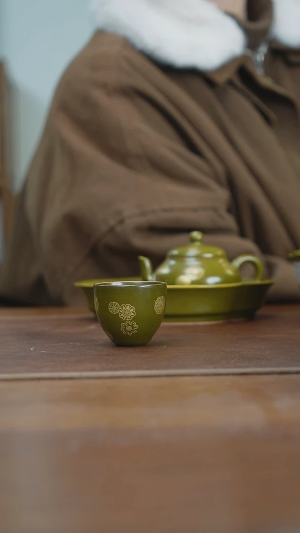 【闪购商品】杯景德镇茶叶末皮球花杯