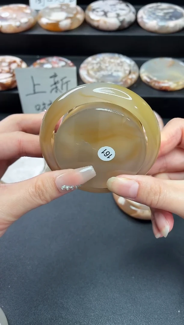 手镯玛瑙/玉髓未镶嵌石英质玉57圈(赠送镯心)圈口建议拍大