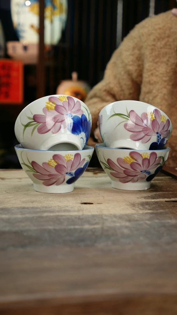 【闪购商品】瓷片景德镇纯手工釉下彩精品餐具