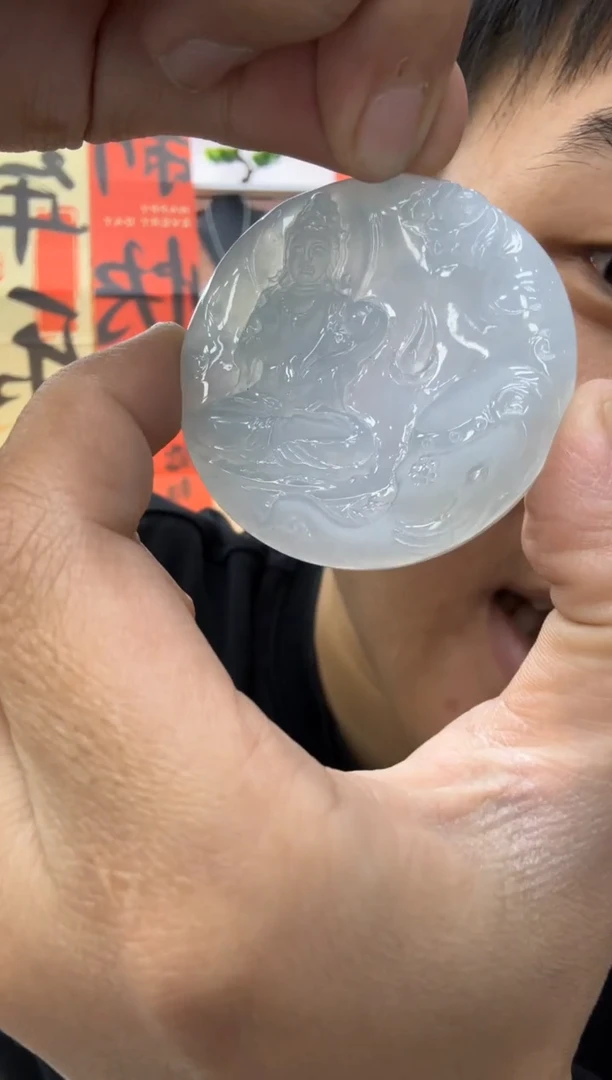 【闪购商品】翡翠颈饰未镶嵌天然翡翠A货孤品一件