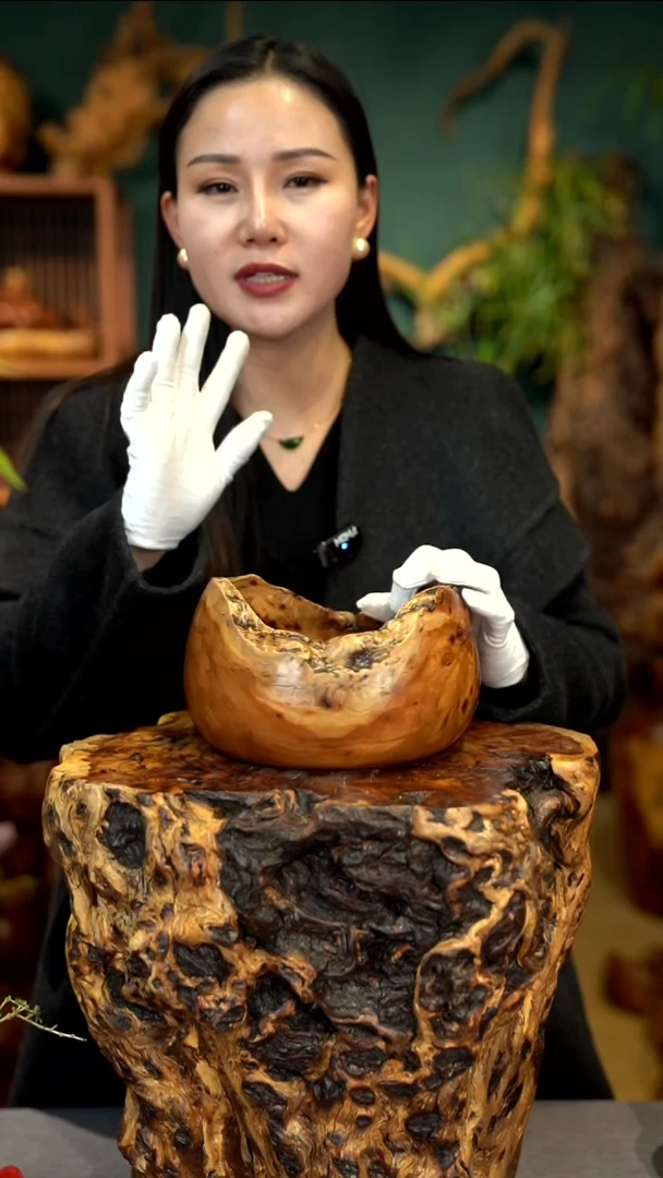 木雷击枣木随形聚宝盆