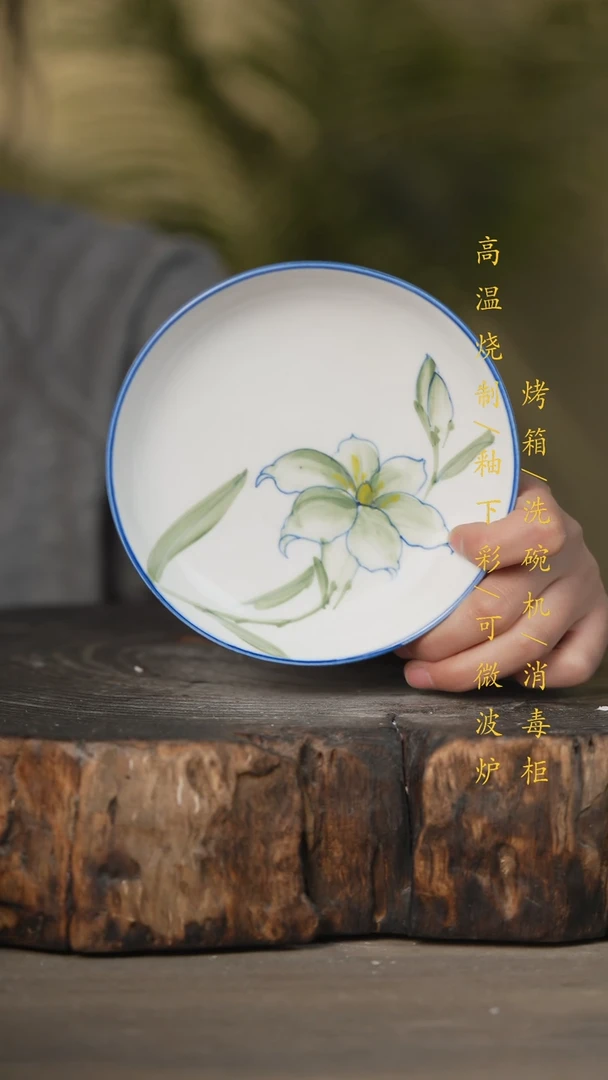 【闪购商品】瓷片景德镇高温釉下彩可微波烤箱洗碗机