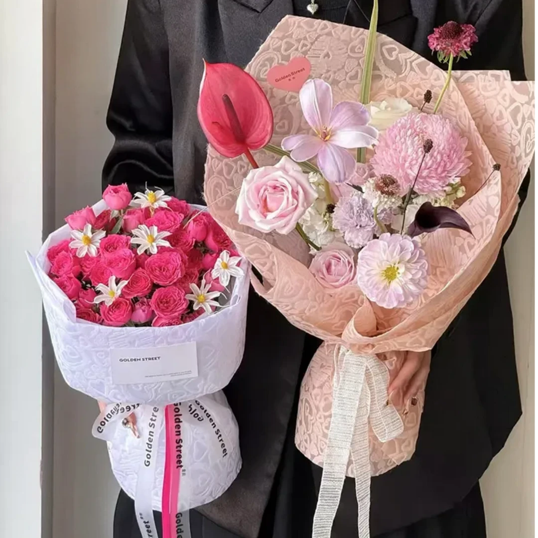 【礼悦】新款加厚防水布树纹纸花艺手工包装纸花店花束资材diy材料